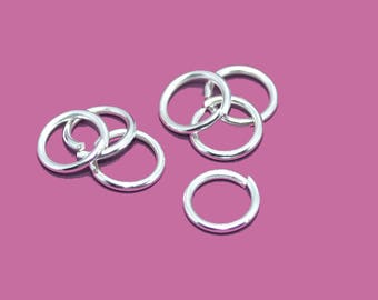 06mm silver jump rings