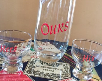 His, Hers and Ours Pitcher and tumbler set