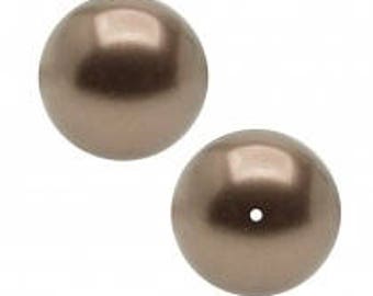 Swarovski pearl, Bronze, 6mm #2501