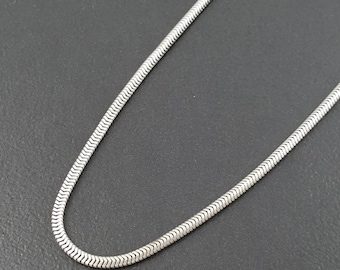 Snake Chain, sterling silver, silver chain, sterling chain, interchangeable chain, 16" 18" 20" or 24" chain, thick sterling silver chain