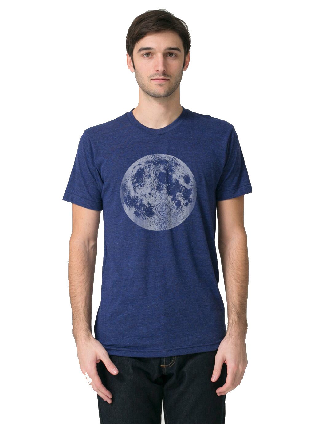 Mens Full Moon Shirt Blue Full Moon t Shirt Mens Moon tee