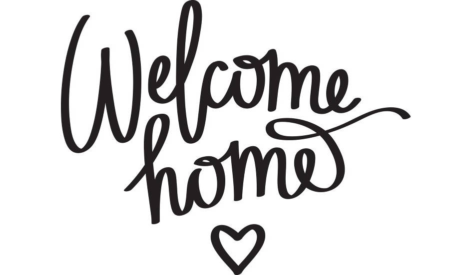 Welcome Home Printable Quote Picture Pic Photo Frame Wall Art