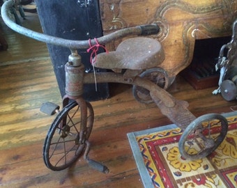 Antique Tricycle, Great Display Prop, Rusty, 1950's