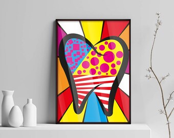 Dental Poster Dental Art Dentist Poster Dental Office Decor Clinic Wall Decor Dental Clinic Decor Art Dental Decor Dentist