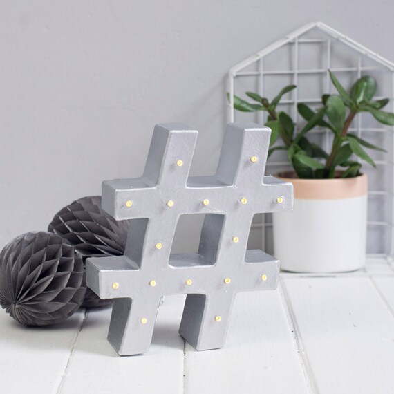 Hashtag marquee letter light light up hashtag hashtag