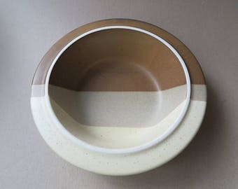 Jim McBride Stoneware Serving Bowl. Agate Pass Design for Fabrik. Vintage. 1970's.