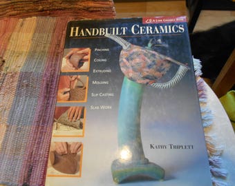 Handbuilt Ceramics, Kathy Triplett, pottery handbuilding, hand building, pottery how to, slab made pottery, Lark ceramic instruction book