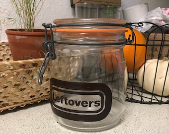 Vintage apothecary jar "leftovers"