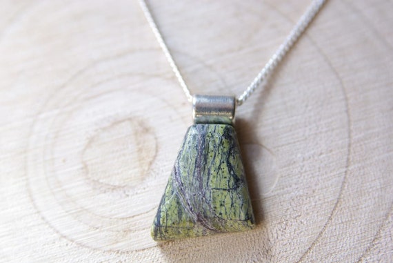 Jade Green Pendant with Stainless Steel Chain, Jade Green Necklace, Jade Green Necklace, Jade Green Gemstone, Jade Green Jewelry