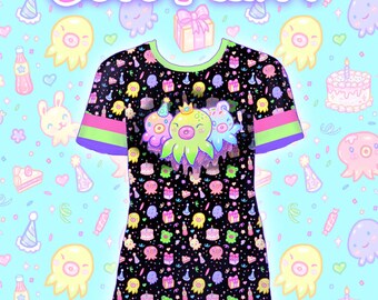 Black "OctoParty" T-Shirt