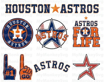 Houston Astros Baseball Clipart SVG, Baseball Clipart, Astros SVG, Baseball SVG, Decal, Vinyl, T-Shirt, Instant Download, Eps,Png,Dxf,Banner