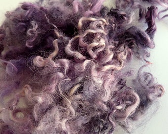 Pink Lavender Leicester Curls - Curly Wool Locks - Felting Supplies - Photo Props