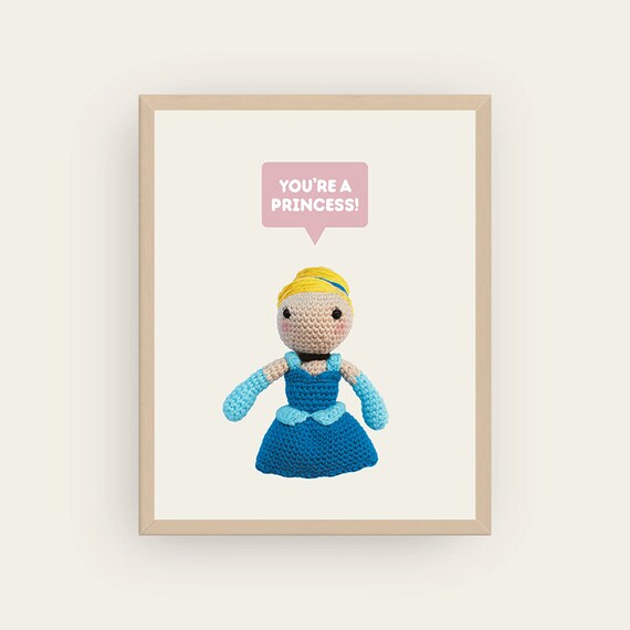 Cinderella: You're a Princess! Amigurumis Prints.