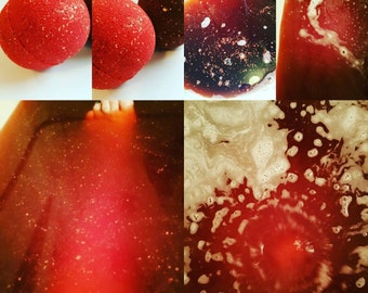 Bathing in the Blood of My Enemies Bath Bombs. Red Bath Bombs. Goth. Gifts for Her. Bath Salts. Red Bath Water. Halloween Party Gifts.