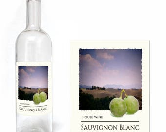 Home Brew Online Premium Quality Water Proof Labels - Sauvignon Blanc 30 Pack