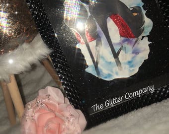 Glitter painting-High heels Black