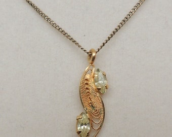 Vintage 12K GF Dixelle Pendant