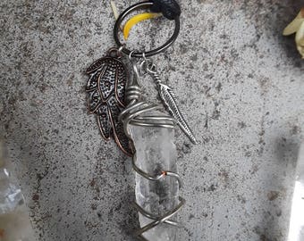 Quarts Crystal Charm Necklace