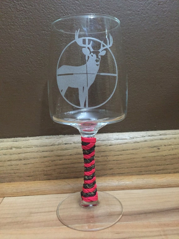 Deer hunting wine glass bridesmaid gifts wedding party