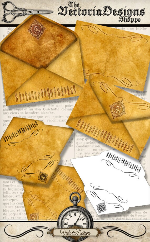 Antique Envelopes Printable Envelopes printable paper craft