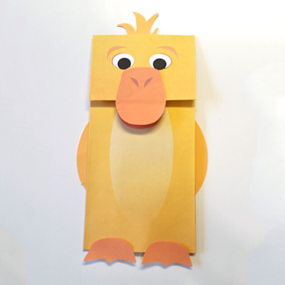 duck paper bag puppet color downloadable pdf duck paper bag puppet color downloadable pdf