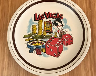 Vintage Las Vegas Plate