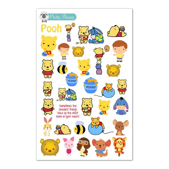 Winnie the Pooh Stickers Disney Planner Stickers