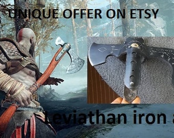 Hand forged Leviathan axe, viking axe, God of War, Kratos axe, God of War 4, prop, games, replica, Kratos weapon, playstation,costume weapon