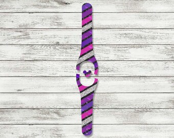 Vampire Girl for Disney Magic Bands| MagicBand 1.0 or 2.0 Skin | Fits Both Adult & Child Bands | Purple, Pink, Bat, Vampire
