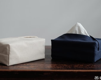 Linen Tissue Box Cover, Tissue Holder