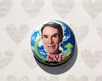 Bill Nye the Science Guy- one inch pinback button magnet