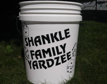 Add a name to your Yardzee bucket - 5 Gallon Bucket - Yardzee Bucket - Yardzee Storage