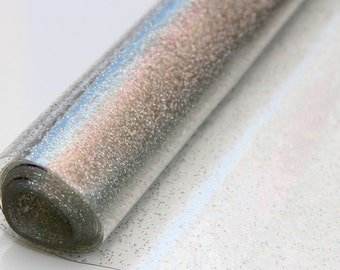 Silver Glitter PVC Vinyl