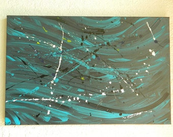 Acrylic abstract painting "La valse"