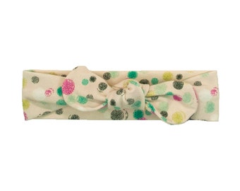 Baby Headband, Toddler Headband, Adult Headband, Baby Girl Headband, Top Knot Headband, Bow Headband, Polka Dot Headband, Confetti Headband