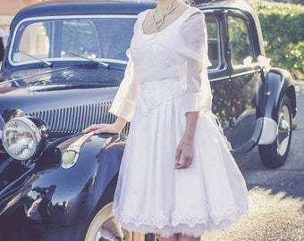 Wedding dress short pinup retro 50s MARRY ME