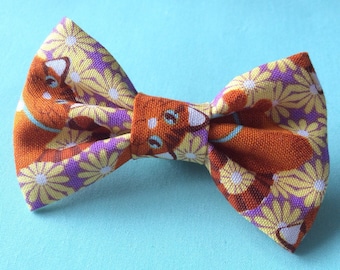 Fat Red Tabby Cat Bow tie