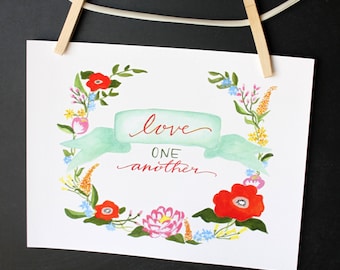 Love One Another print