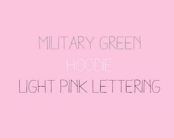 Military Green & Light Pink