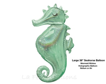 Mermaid Party Seahorse Balloon Mermaid Wishes Seahorse Be A Mermaid Under The Sea Mermaid Party