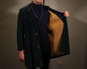 VINTAGE OVERCOAT - Green and Orange