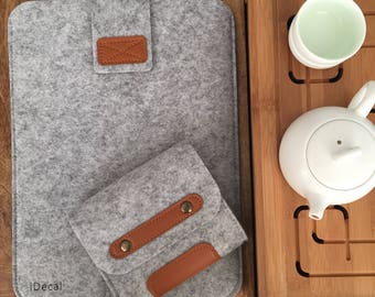 doux en feutre de laine Macbook sleeve ordinateur portable manche macbook sac en feutre feutre manche cadeau macbook manches cadeau pour lui cadeau pour son cadeau de manche macbook
