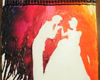 Cinderella crayon art