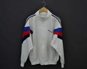 Adidas Jacket Men Size L/XL Vintage Adidas Track Top 90s Detroit Adidas Vintage Activewear