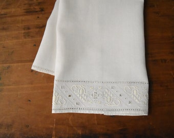 Vintage Linen Tea Towel - Linen Tea Towel - Tea Towel