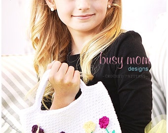 CROCHET PATTERN - Precious Posy Purse - Easy - PDF 502 - Sell what you Make