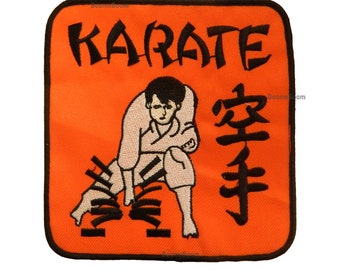 Karate Patch for Karate Gi Uniform Karate Break Patch Martial Arts Embroidered Patch for T-Shirts-5"x5"