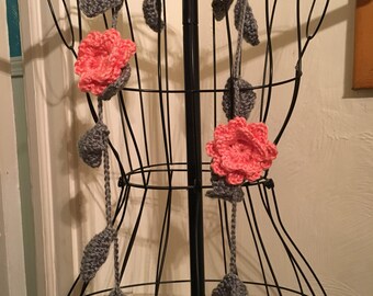 Leaf and Flower Lariat - Made to Order