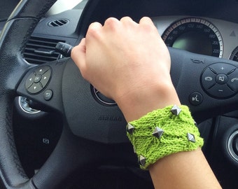 Wrist tattoo cover bracelet Trending now boho stretch cuff bracelet Knitted wrist cuffs bracelets Knit wrist bands jewelry from Greece