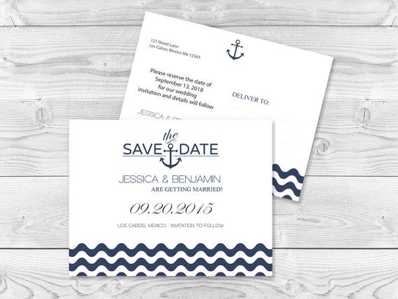 save the date postcard templates
